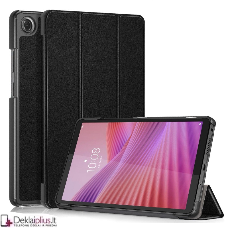 Dirbtinės odos atverčiamas dėklas - juodas (Lenovo tab K9 8.7/One 8.7) Dirbtinės odos atverčiamas dėklas - juodas (Lenovo tab K9 8.7/One 8.7)